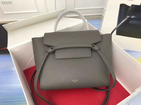 Replica Celine Flap Bag Dark Gray Shoulder Bag With 1:1 Quality